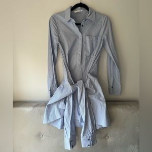 Derek Lam 10 Crosby Tie Waist Shirt Dress